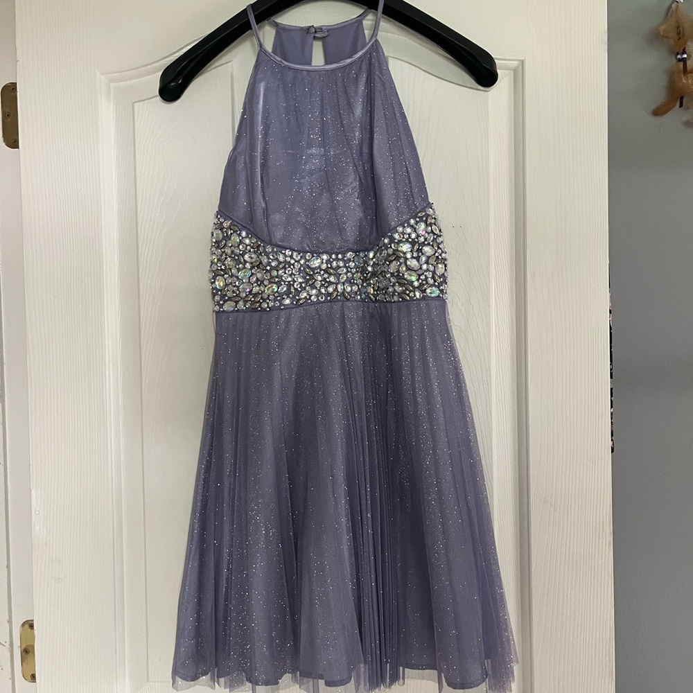 Glittering Lilac Kids Dress